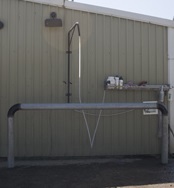 Equine washrack at Circle T Training